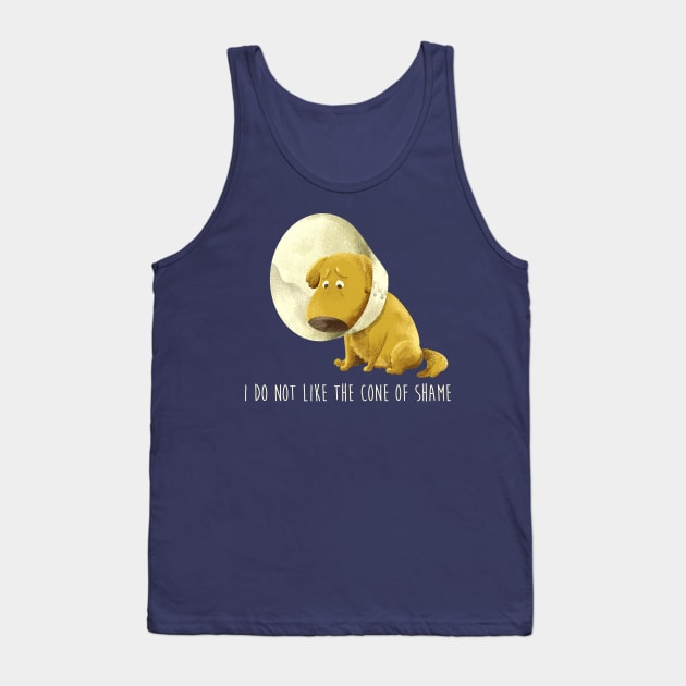 I do not like the cone of shame Tank Top by moonsia